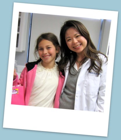 Dr. Bailey and her patient who just finished Phase I Orthodontic Treatment